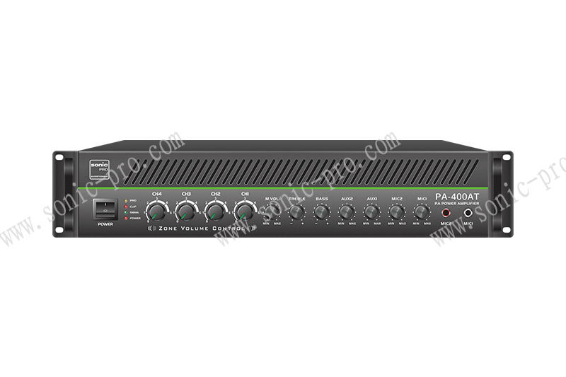 浙江PA-400AT 四分区独立音量可调合并式功放（400W）